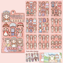 Load image into Gallery viewer, Dress Up Girls Stickers Cartoon Princess Change Clothes DIY Kawaii Toys Children Birthday Party Decoration