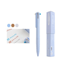 Load image into Gallery viewer, Creative Triangle Multi-color Gel Pen 3 in 1 0.5mm Black Blue Red Multifunctional Gel Pen Office School Stationery Supplies Gift