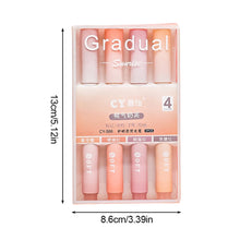 Load image into Gallery viewer, 4pcs/set Macaron Color Gradient Highlighter Pens Kawaii Stationery Students Marker Pen Drawing Tool Cute School Office Supplies