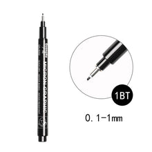 Load image into Gallery viewer, Pigment Liner Micron Pen set Manga markers Needle Pen Art Brush Hand-painted Hook Line Pens Sketch Fineliner Drawing Stationery