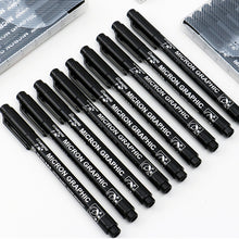 Load image into Gallery viewer, Pigment Liner Micron Pen set Manga markers Needle Pen Art Brush Hand-painted Hook Line Pens Sketch Fineliner Drawing Stationery