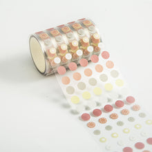 Load image into Gallery viewer, Journal Base Element Decorative Tape Dot Masking Washi Tape DIY Scrapbooking Sticker Label Japanese Stationery