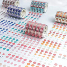 Load image into Gallery viewer, Journal Base Element Decorative Tape Dot Masking Washi Tape DIY Scrapbooking Sticker Label Japanese Stationery