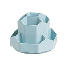 Load image into Gallery viewer, 360° Rotating Pen Holder 9-Grid Large Capacity Pencil Storage Box School Office Pen Stand Stationery Organizer Student Gift