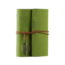 Load image into Gallery viewer, A7 Loose-leaf Photo Album PU Leather Kraft Paper Maple Leaves Cover Diary Notebook Vintage Cover Traveler Album Journals School Supplies