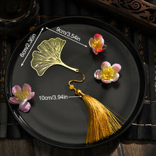 Load image into Gallery viewer, Gold Color Leaf Shape BookmarksWith Tassel Fashion Hollow Lotus Shape Book Marks Student Stationery School Office Supplies Gifts
