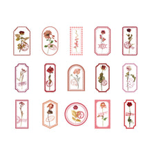 Load image into Gallery viewer, 30 Pcs Stationery Stickers Flower in The Mist Series Scrapbook Handbook DIY Journal Materials Aesthetic Collage Craft Supplies