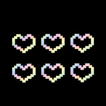 Load image into Gallery viewer, 6Pcs Car Window Decor Waterproof Mosaic Heart Love Heart Sticker For Car Laptop Window Motorcycle Decal