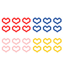 Load image into Gallery viewer, 6Pcs Car Window Decor Waterproof Mosaic Heart Love Heart Sticker For Car Laptop Window Motorcycle Decal