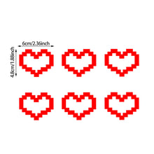 Load image into Gallery viewer, 6Pcs Car Window Decor Waterproof Mosaic Heart Love Heart Sticker For Car Laptop Window Motorcycle Decal