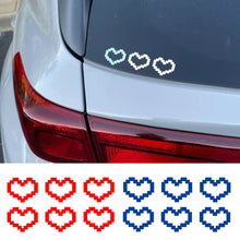 Load image into Gallery viewer, 6Pcs Car Window Decor Waterproof Mosaic Heart Love Heart Sticker For Car Laptop Window Motorcycle Decal
