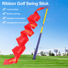 Load image into Gallery viewer, Ribbon Golf Swing Exerciser Visual Swing Trajectory Increase Swing Speed Master The Rhythm Of Swing Golf Supplies