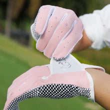 Load image into Gallery viewer, 1 Pair Women's Golf Gloves PU Fabric With Non-Slip Particles Breathable Sports Gloves Golf Supplies