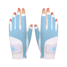 Load image into Gallery viewer, 1 Pair Women's Golf Gloves Leakage Finger Touch Screen Non-Slip Silicone Sports Gloves Golf Supplies
