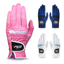 Load image into Gallery viewer, 1 Pair Women's Golf Gloves Suede Microfiber Cloth Anti-Slip Wear-Resistant Outdoor Sports Gloves Golf Supplies
