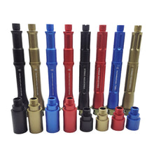 Load image into Gallery viewer, 1PC SI Aluminum Alloy Drivepipe Universal 19MM Extended Outer Tube 14 Reverse Teeth Kublai Khan M4 Interface CNC Splicing