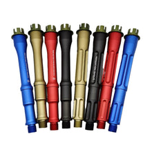 Load image into Gallery viewer, 1PC SI Aluminum Alloy Drivepipe Universal 19MM Extended Outer Tube 14 Reverse Teeth Kublai Khan M4 Interface CNC Splicing