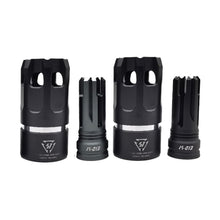 Load image into Gallery viewer, SI Oppressor Combination Fire Cap 14MM Reverse Teeth Quick Removal Fire Cap Toy Gun Noise Reduction Modified Aluminum Alloy Front Tube Decoration For Precision Strike J8J9 Sijun