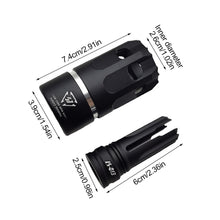 Load image into Gallery viewer, SI Oppressor Combination Fire Cap 14MM Reverse Teeth Quick Removal Fire Cap Toy Gun Noise Reduction Modified Aluminum Alloy Front Tube Decoration For Precision Strike J8J9 Sijun