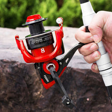 Load image into Gallery viewer, Metal Core Spinning Wheel Rock Sea Raft Fishing Lure Long Casting Fishing Line Wheel Fishing Accessories