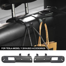 Load image into Gallery viewer, 2Pcs Car Seat Belt Fixing Bracket Rear Seat Belt Fixation Limiter Trunk Hooks Convenient Storage for Tesla Model Y 2018-2023 Accesorios