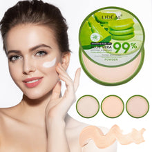 Load image into Gallery viewer, Waterproof Concealer Powder Aloe Vera Softening Powder Moisturizing Foundation Fixed Make Up Oil Control Facial Makeup Cosmetics