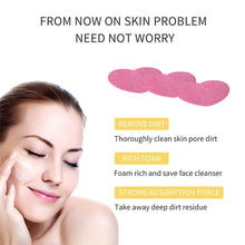 Load image into Gallery viewer, 10pcs Heart Shaped Makeup Removal Sponge Compressed Cellulose Sponge Wood Pulp Cotton Face Washing Cleanser Sponge Cosmetic Puff