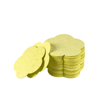 Load image into Gallery viewer, 10pcs Plum Blossom Compressed Wood Pulp Cotton Natural Facial Cleanser Face Washing Cleansing Sponge Cosmetic Puff