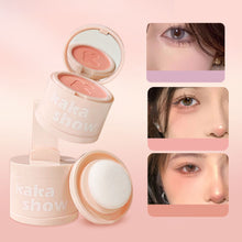 Load image into Gallery viewer, Light Soft Powder Blusher Air Cushion Powder Blush Facial Repair Pearlescent Face Glitter Pigment Face Cosmetics