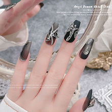 Load image into Gallery viewer, 3pcs 3D Retro Dark Gothic Punk Style Alloy Nail Art Charms Heart Skeleton Spider Cross Design for Halloween Nails Decoration Accessories