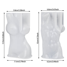 Load image into Gallery viewer, DIY Simulation Body Candle Silicone Mold Aromatherapy Candle Silicone Mold Candle Making Moulds Home Decor Ornaments Mold