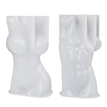 Load image into Gallery viewer, DIY Simulation Body Candle Silicone Mold Aromatherapy Candle Silicone Mold Candle Making Moulds Home Decor Ornaments Mold