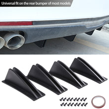 Load image into Gallery viewer, 4Pcs/Set Car Rear Bumper Strip Lip Dual Spoiler Diffuser Splitter Scratch Protector Anti-collision Protection