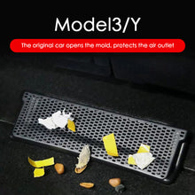 Load image into Gallery viewer, 2Pcs Under Seat Air Vent Cover Car Center Console Rear Backseat Outlet Protector Grille For Tesla Model 3 Y 2023 2022 2021 Accessories