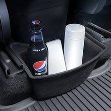 Load image into Gallery viewer, Car Rear Center Console Organizer Tray Flocking Rear Seat Storage Box with Cover Trash Case Can Garbage Bag For Tesla Model 3 Y Accessories