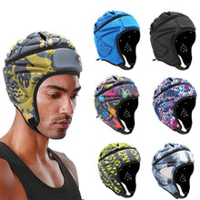 Load image into Gallery viewer, 1PC American Football Crash Helmet Outdoor Sports Hockey Soccer Goalkeepers Adjustable EVA Headcap Sports Protective Gear
