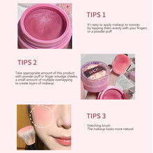 Load image into Gallery viewer, Matte Blusher Cream Waterproof Long-lasting Natural Stereoscopic Brightening Portable Blusher Face Makeup Cosmetics