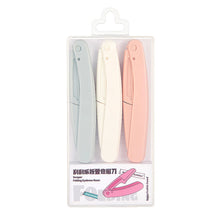 Load image into Gallery viewer, Folding Eyebrow Trimmer Anti Scratch Macro Stainless Steel Eyebrow Trimmer Safe Portable Eyebrow Trimming Knife Beauty Tool