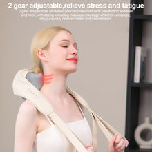 Load image into Gallery viewer, Trapezius Muscle Massage Shawl Neck Massager Dynamic Hot Compress Kneading Massage Shoulder Neck Massager Cervical Muscle Relaxing