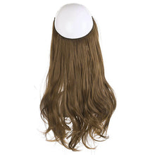 Load image into Gallery viewer, Synthetic Hair Extensions Fish Wire No Clips Fake Ombre Gradient Color Pink Blonde Brown Black Natural Wavy Hair Piece for Woman