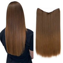 Load image into Gallery viewer, Synthetic Hair Extension Adjusted One Piece Wig Invisible Long Straight Hair fish wire Wig Not Easy To Break Women's Gradient Colored Wigs