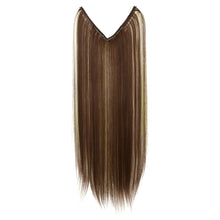 Load image into Gallery viewer, Synthetic Hair Extension Adjusted One Piece Wig Invisible Long Straight Hair fish wire Wig Not Easy To Break Women's Gradient Colored Wigs