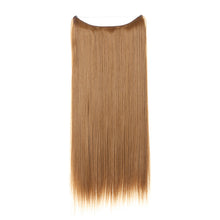 Load image into Gallery viewer, Synthetic Hair Extension Adjusted One Piece Wig Invisible Long Straight Hair fish wire Wig Not Easy To Break Women's Gradient Colored Wigs