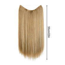 Load image into Gallery viewer, Synthetic Hair Extension Adjusted One Piece Wig Invisible Long Straight Hair fish wire Wig Not Easy To Break Women's Gradient Colored Wigs
