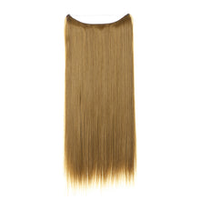 Load image into Gallery viewer, Synthetic Hair Extension Adjusted One Piece Wig Invisible Long Straight Hair fish wire Wig Not Easy To Break Women's Gradient Colored Wigs