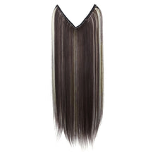 Load image into Gallery viewer, Synthetic Hair Extension Adjusted One Piece Wig Invisible Long Straight Hair fish wire Wig Not Easy To Break Women's Gradient Colored Wigs