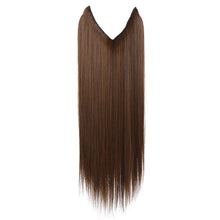 Load image into Gallery viewer, Synthetic Hair Extension Adjusted One Piece Wig Invisible Long Straight Hair fish wire Wig Not Easy To Break Women's Gradient Colored Wigs