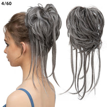 Load image into Gallery viewer, Synthetic Elastic Messy Bun Hairpieces Curly Scrunchie Fluffy Wig Chignon Band Updo Donut for Women Natural Hair Band