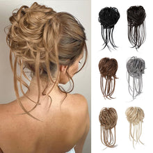 Load image into Gallery viewer, Synthetic Elastic Messy Bun Hairpieces Curly Scrunchie Fluffy Wig Chignon Band Updo Donut for Women Natural Hair Band