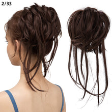 Load image into Gallery viewer, Synthetic Elastic Messy Bun Hairpieces Curly Scrunchie Fluffy Wig Chignon Band Updo Donut for Women Natural Hair Band
